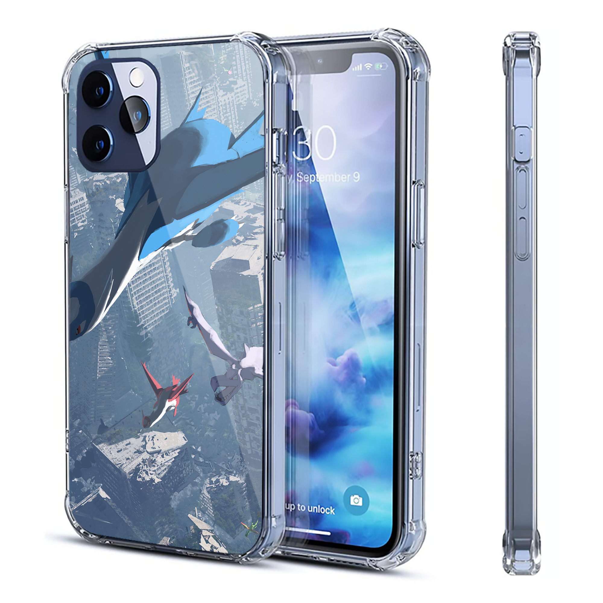 （画像用） ポケットモンスター Pokémon 【iPhone 12シリーズ対応】透明スマホケース（クリアソフトケース）